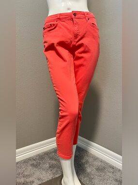 Women’s BODEN  THE CROPPED SOHO SKINNY Coral  High - Rise Jeans Size US6R